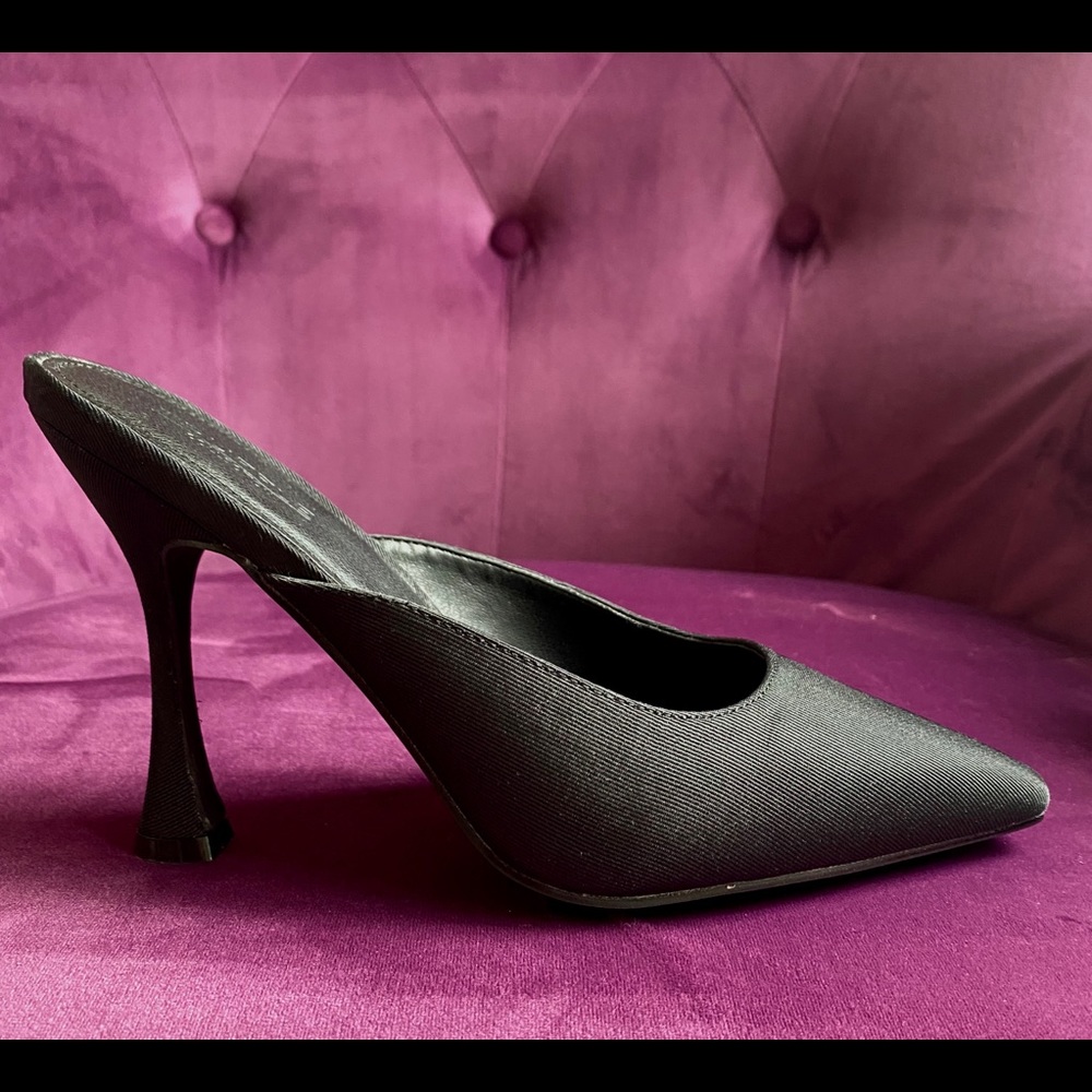 ASOS Black High Heel Mules